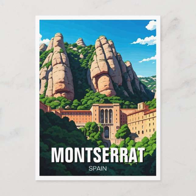 Postal Montserrat España (Anverso)