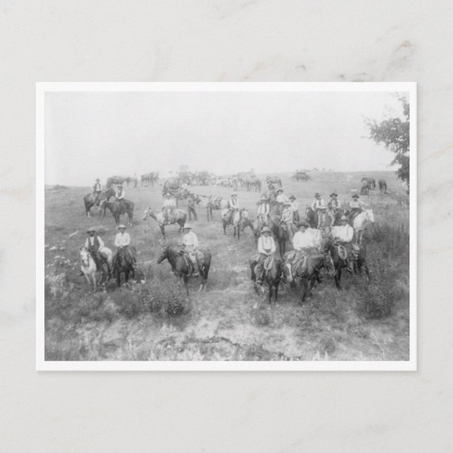Postal Montura de Cow Boy (Anverso)