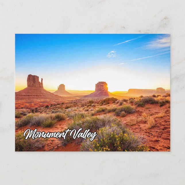 Postal Monument Valley, Arizona, Estados Unidos (Anverso)