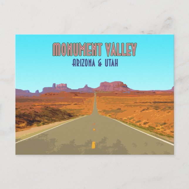 Postal Monument Valley Arizona Utah Vintage (Anverso)