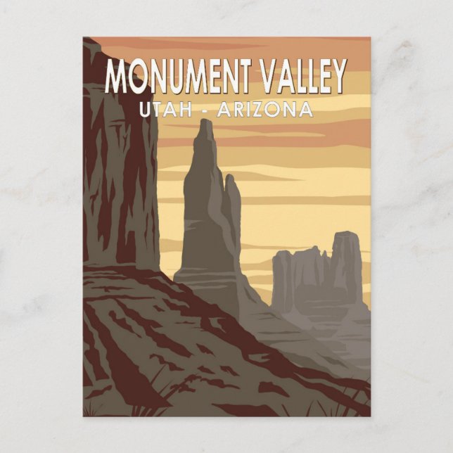 Postal Monument Valley Arizona Utah Vintage (Anverso)