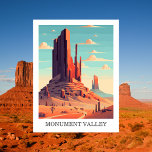 Postal Monument Valley, EE.UU.: Viajes de cosecha<br><div class="desc">Disfrute de la impresionante belleza de Monument Valley con esta vintage postal que capta sus icónicos cascos de arenisca roja y sus vastos paisajes desérticos. Situado en la frontera entre Arizona y Utah, Monument Valley es un símbolo de la indomable belleza del suroeste estadounidense, presentada en innumerables películas y querida...</div>