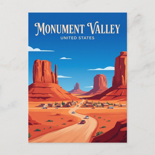 Postal Monument Valley Scenic Drive Arizona (Anverso)