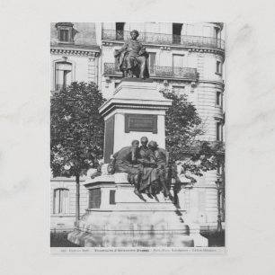 Postal Monumento a Alexandre Dumas Pere, 1883