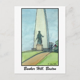 Postal Monumento a Bunker Hill, MAMÁES de Boston