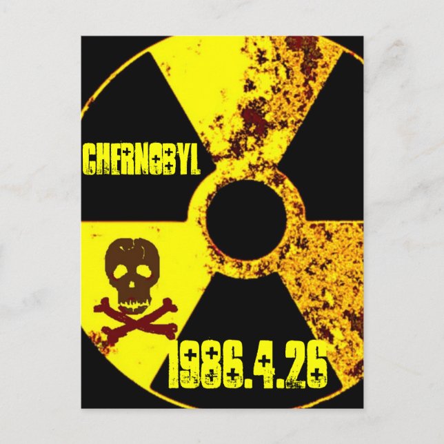 Postal Monumento a Chernobyl anti nuclear (Anverso)