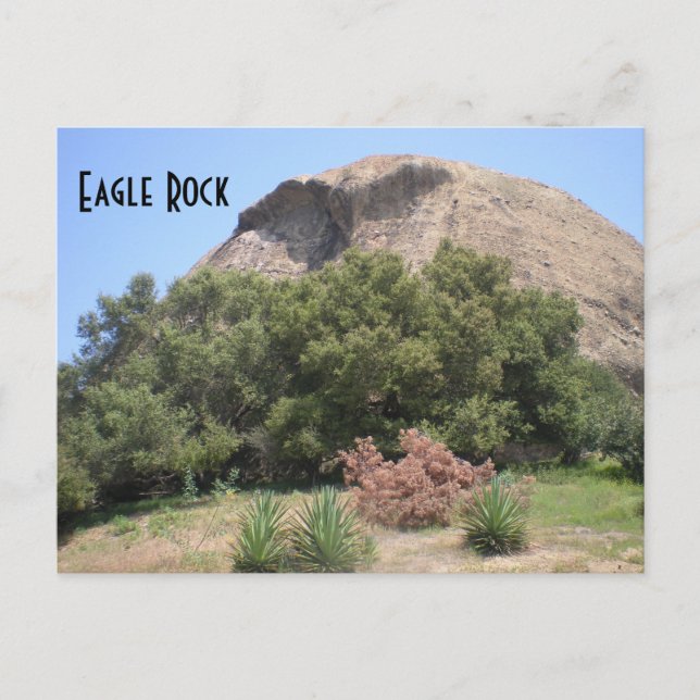 Postal Monumento a Eagle Rock California (Anverso)