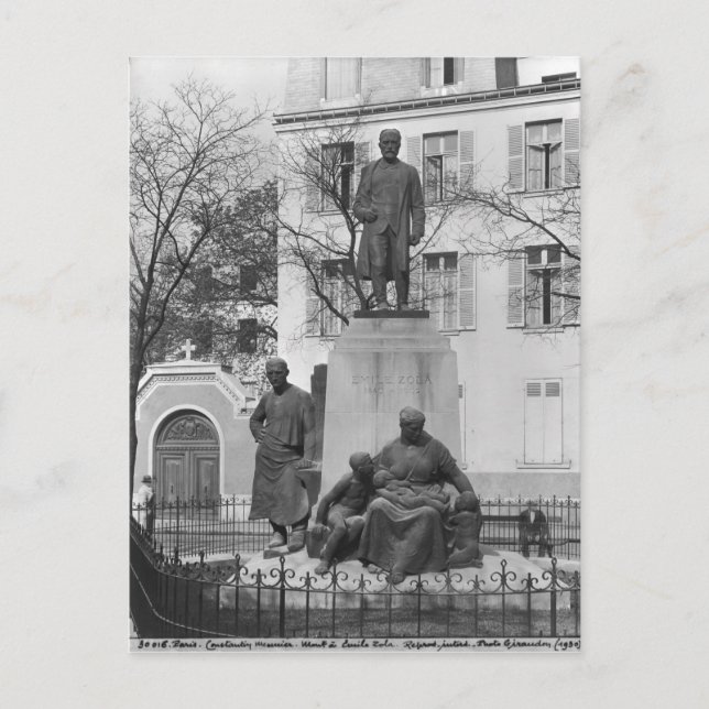 Postal Monumento a Emile Zola (Anverso)