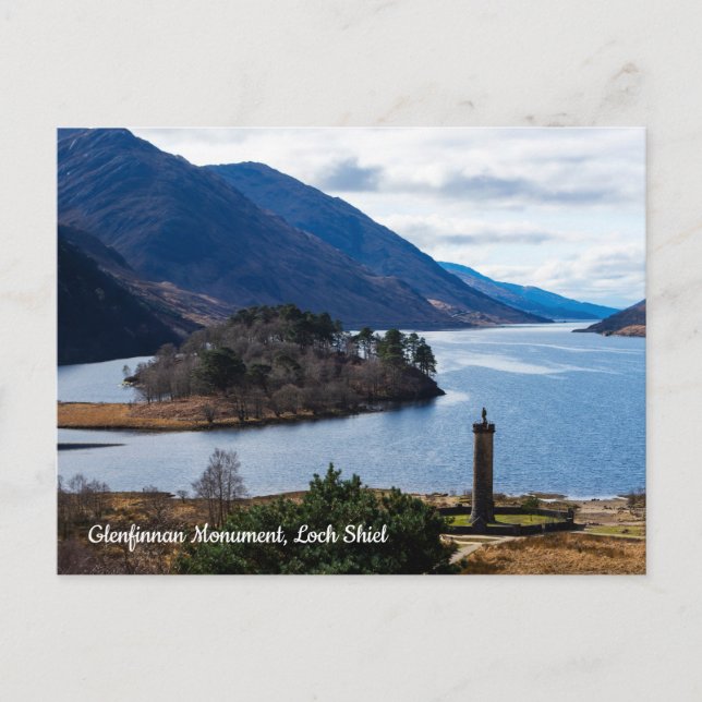 Postal Monumento a Glenfinnan, Loch Shiel, Escocia (Anverso)