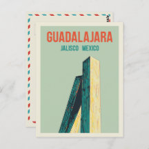 Monumento a Guadalajara, ilustracion Jalisco Méxic