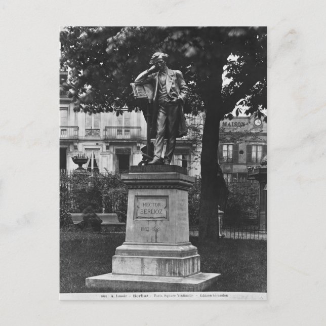 Postal Monumento a Héctor Berlioz (Anverso)