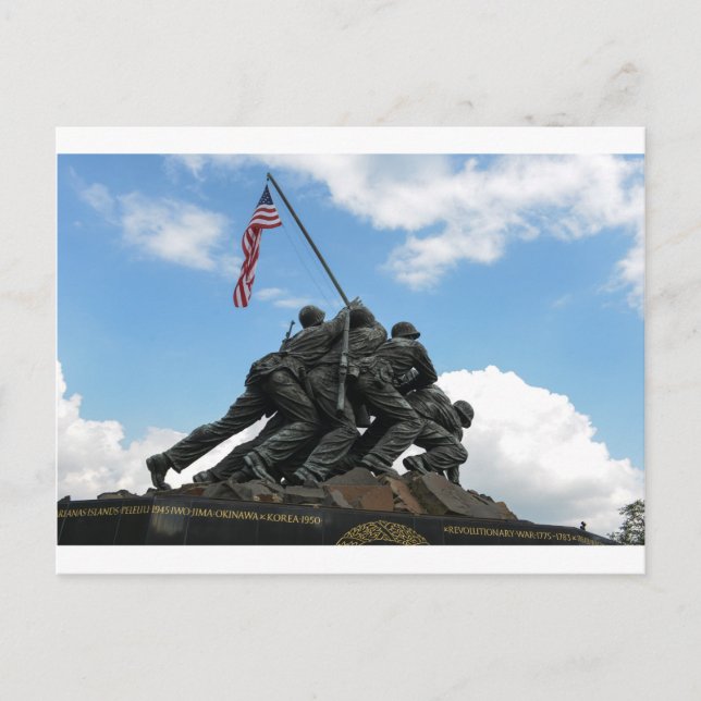 Postal Monumento a Iwo Jima en Washington DC (Anverso)