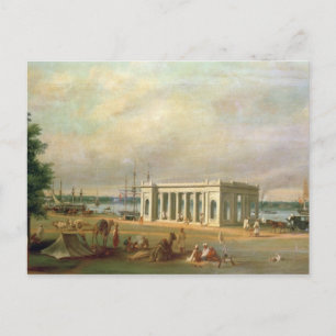 Postal Monumento a James Prinsep, en el río Hooghli, Ca