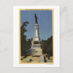 Postal Monumento a James W. Marshall Vista # 2