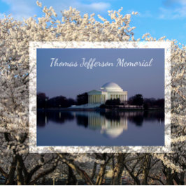 Postal Monumento a Jefferson, reflejo en charca de marea
