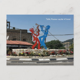 Postal Monumento a Klezmer - Tzfat, Israel