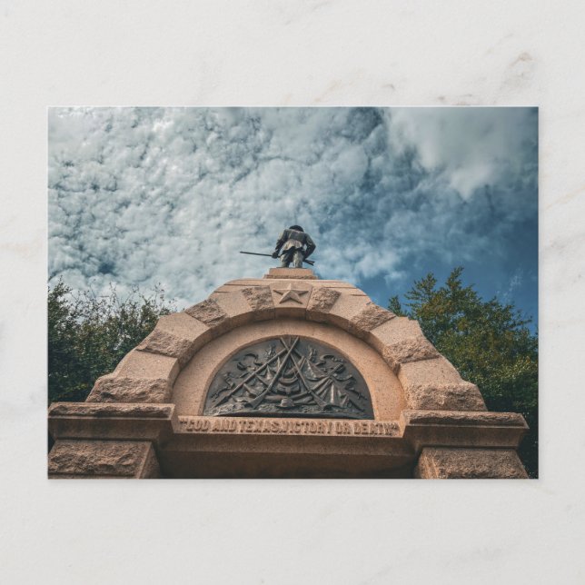 Postal Monumento a la Brigada de Texas de Hood (Anverso)