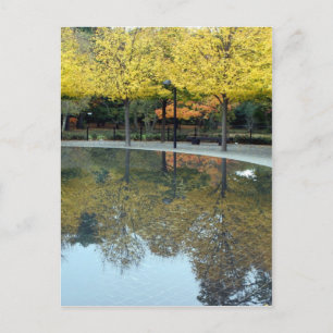 Postal Monumento a la guerra de Corea en otoño