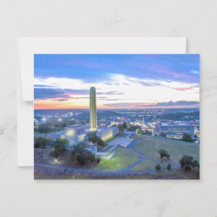 Postal Monumento a la Libertad al atardecer, Kansas City,