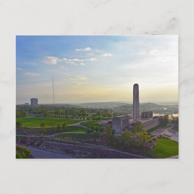 Postal Monumento a la Libertad, Kansas City, Misuri, noch (Anverso)