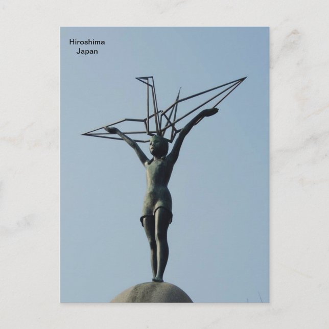 Postal Monumento a la Paz Infantil en Hiroshima, Japón (Anverso)