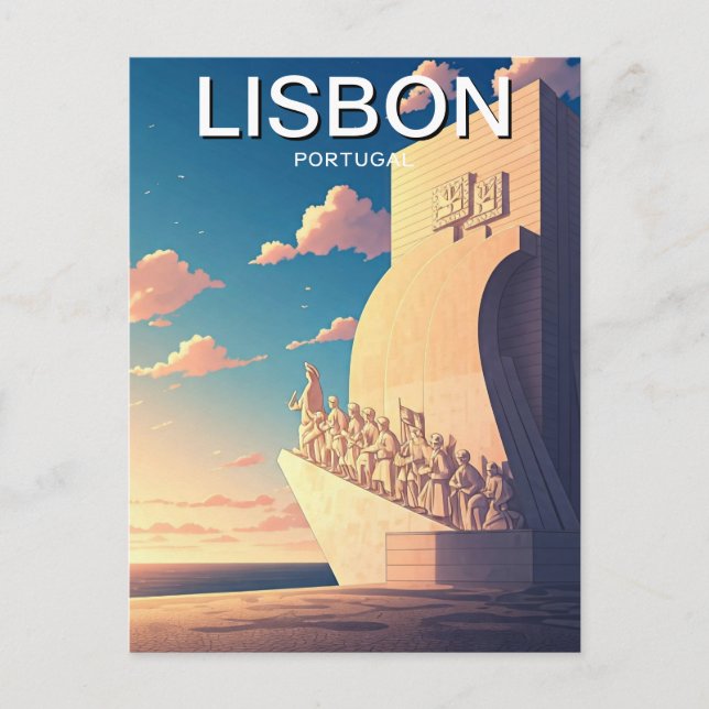 Postal Monumento a la puesta de sol de los descubrimiento (Anverso)