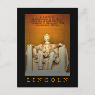 Postal Monumento a Lincoln