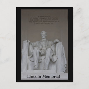 Postal Monumento a Lincoln