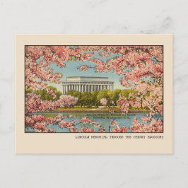 Postal Monumento a Lincoln en Washington, D.C. Vintage