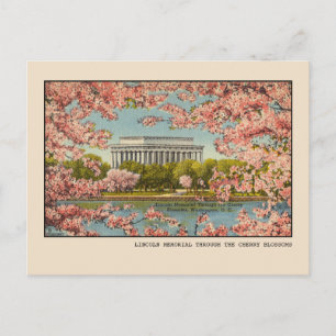 Postal Monumento a Lincoln en Washington, D.C. Vintage