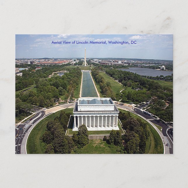 Postal Monumento a Lincoln Memorial Washington DC Simpatí (Anverso)