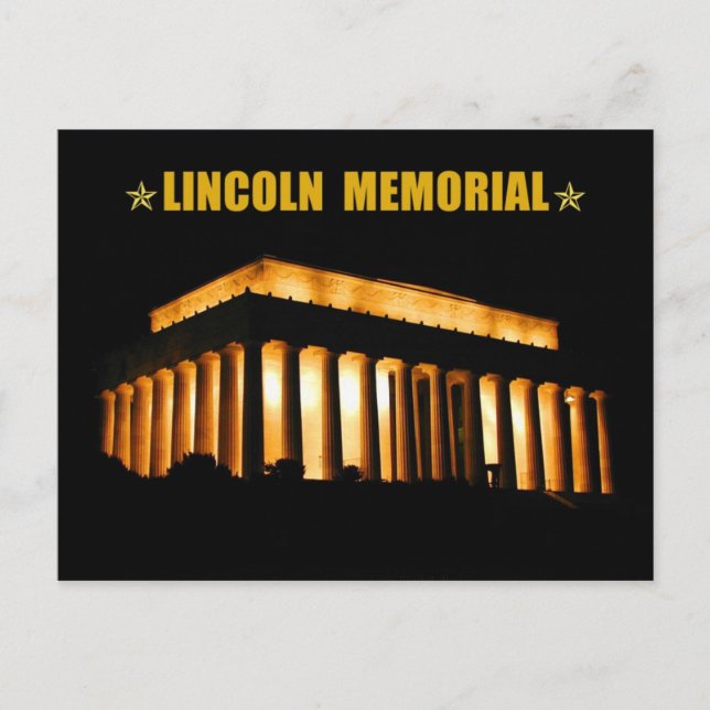Postal Monumento a Lincoln por la noche, Washington, D.C. (Anverso)