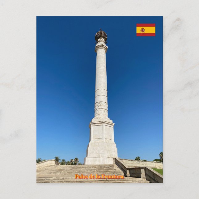 Postal Monumento a los Descubridores, Palos de la Fronter (Anverso)
