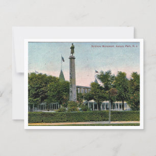 Postal Monumento a los Soldados de Asbury Park NJ Inspira