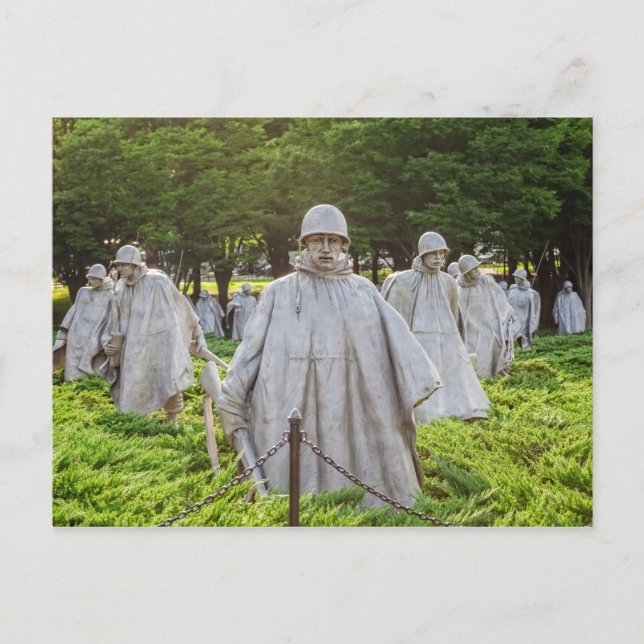 Postal Monumento a los veteranos de guerra de Corea (Anverso)