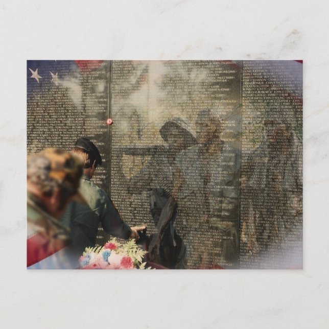 Postal Monumento a los Veteranos de Vietnam (Anverso)