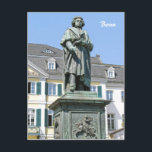 Postal Monumento a Ludwig van Beethoven en Bonn<br><div class="desc">Monumento a Ludwig van Beethoven en el fondo del edificio de correos en el centro de Bonn,  Alemania</div>