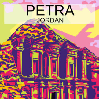 Postal Monumento a Petra de Jordania