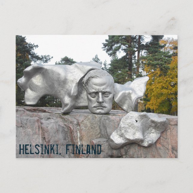 Postal Monumento a Sibelius, Helsinki, Finlandia (Anverso)