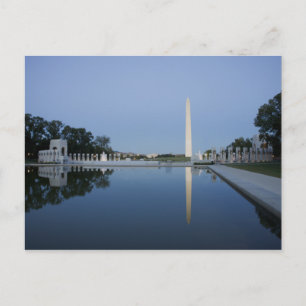 Postal Monumento a Washington, charca reflectante, Washin