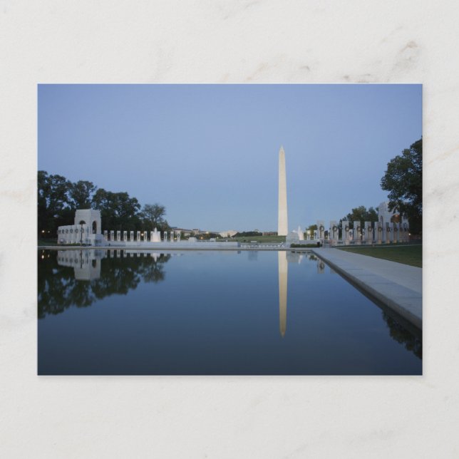 Postal Monumento a Washington, charca reflectante, Washin (Anverso)