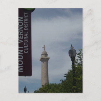 Postal Monumento a Washington En El Monte Vernon Baltimor