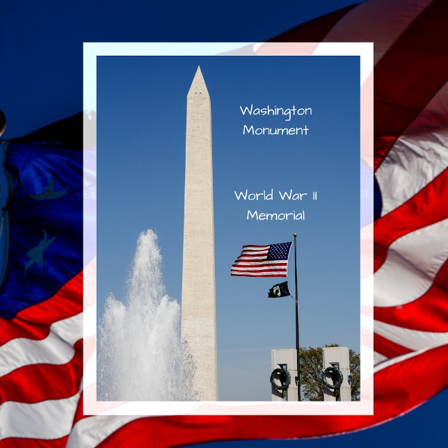 Postal Monumento a Washington, Memorial de la II Guerra M (Subido por el creador)