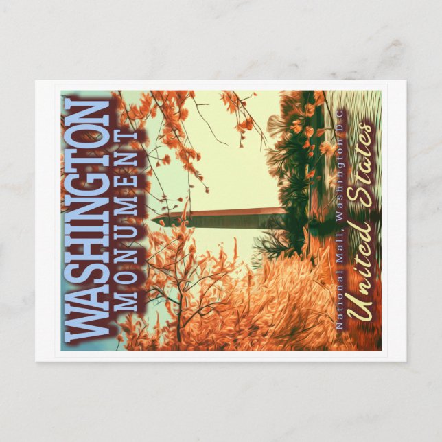 POSTAL MONUMENTO A WASHINGTON - NATIONAL MALL WASHINGTON  (Anverso)