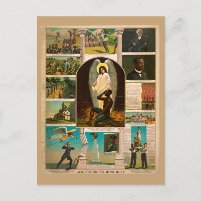 Postal Monumento afroamericano (1897) (Anverso)