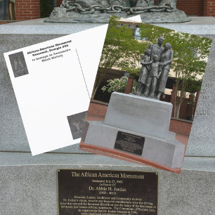 Postal Monumento Afroamericano de Savannah Fotográfico