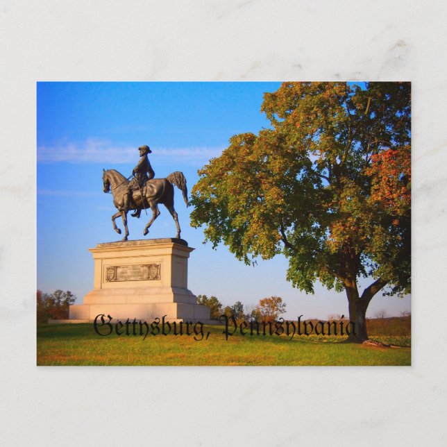 Postal Monumento al campo de batalla de Gettysburg (Anverso)