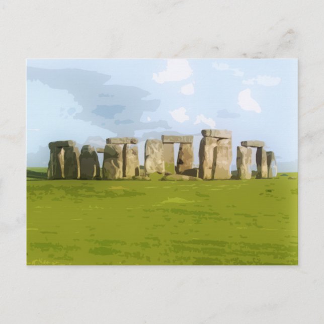 Postal Monumento al Círculo de Piedra Stonehenge (Anverso)