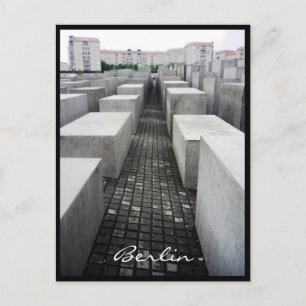 Postal monumento al holocausto de berlin frontera