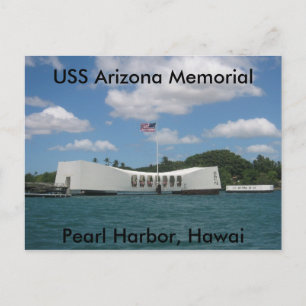 Postal Monumento al USS Arizona, Pearl Harbor, Hawai
